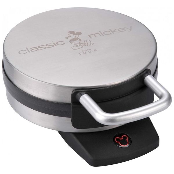 Máquina de Waffle DCM 1, 1 Fatia, 110v, DISNEY Classic Mickey, Prateado