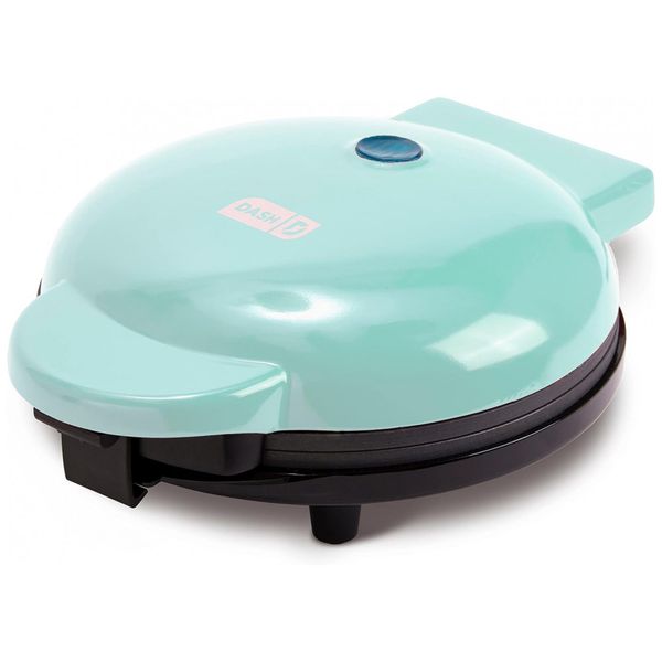 Máquina de Waffle, 4 Fatias, Aço Inoxidável, Água, 110v, DASH DEWM8100AQ, Verde Claro