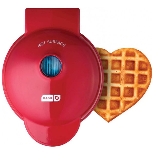 Máquina de Waffle Mini, 1 Fatia, 110v, DASH DMW001HR, Vermelho
