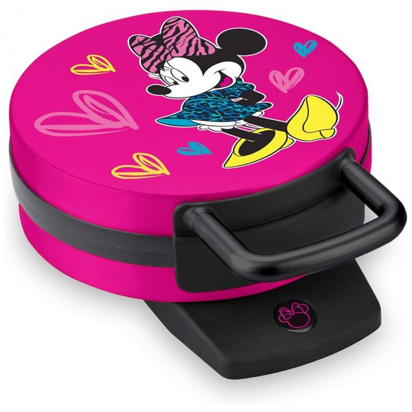 Máquina de Waffles, escuro, 110v, DISNEY DMG 31, Rosa escuro