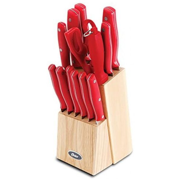 Conjunto de Facas Granger, Peças, Aço Inoxidável, OSTER 64548.14, Vermelho