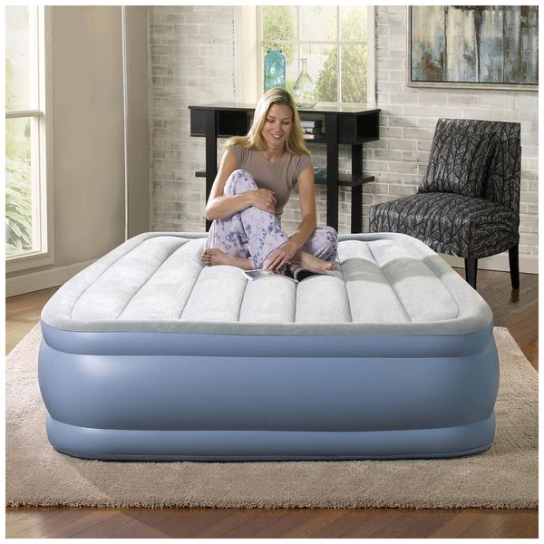 Colchão Inflável Beautyrest Hi Loft, Celeste, Celeste, SIMMONS HDDOD7112DB, Azul Celeste