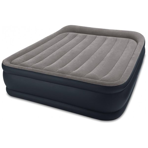 Colchão Inflável Dura Beam, Queen, INTEX 64135E, Cinza