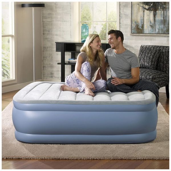 Colchão Inflável Beautyrest, Queen, SIMMONS HDDOD7112QN, Azul Claro