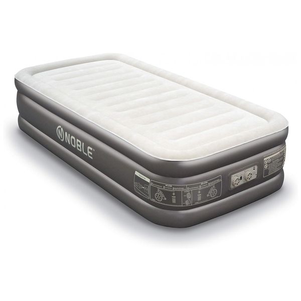 Colchão Inflável Queen Size Luxury, NOBLE 92180, Marrom