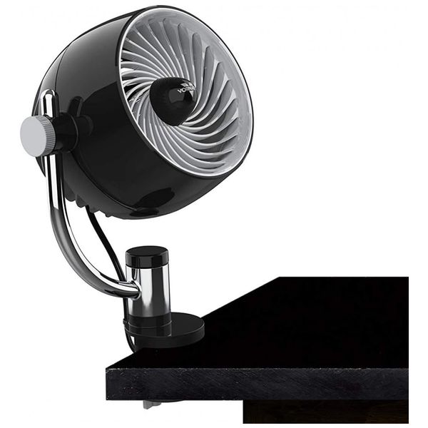 Ventilador Portátil e Silencioso com 3 Velocidades, 110V 30W, Vornado Pivot3 Clip, Preto