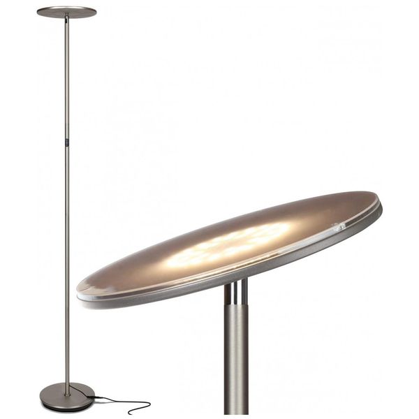 Luminária de Piso Contemporânea 2190 Lúmens Aço Escovado, BRIGHTECH SKYLED BNKL
