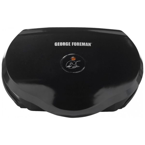 Grill, 110v, GEORGE FOREMAN GR12B, Preto
