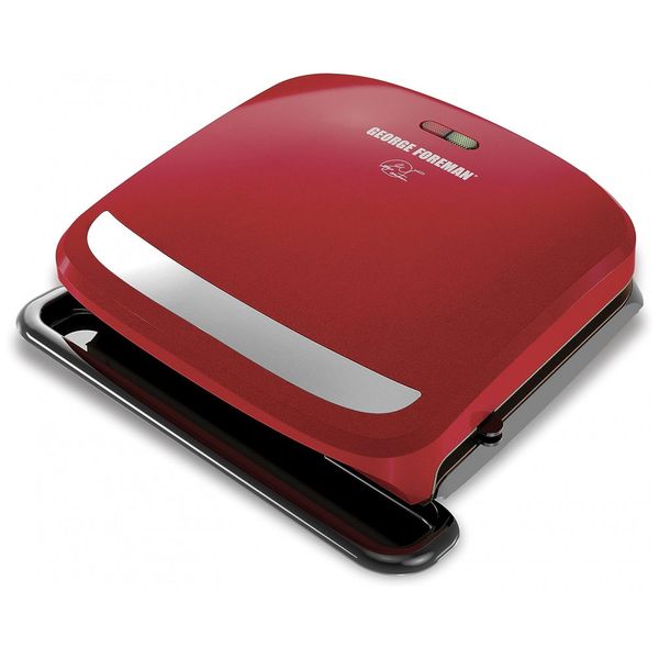 Churrasqueira Elétrica Serve 4 Pessoas 1150W, 110v, GEORGE FOREMAN GRP360R, Vermelho