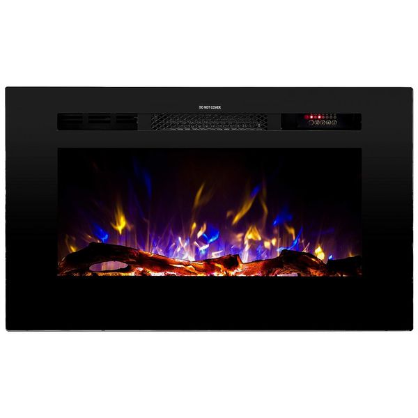 Lareira Elétrica Touchstone 80028, 2 Configurações, Controle Remoto, Preto 110V