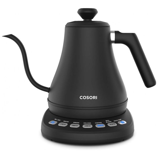 Chaleira Elétrica Aço inoxidável, 0,8L, Fosco, 110v, COSORI CO108 NK, Preto