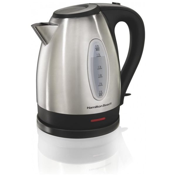 Chaleira Elétrica, 1,7L, Aço Inoxidável, 110v, HAMILTON BEACH 40880, Prateado