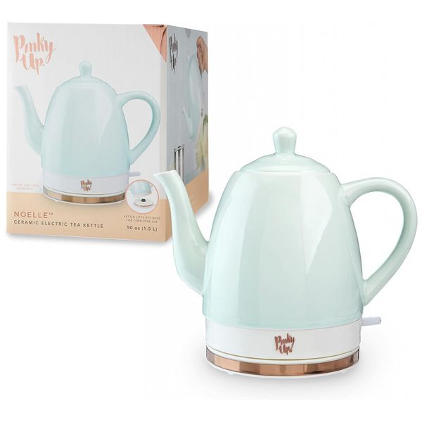 Chaleira Elétrica Noelle, Cerâmica, 1,5L, 110v, PINKY UP 8312, Verde Claro