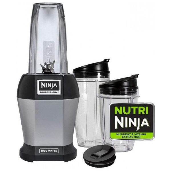 Liquidificador Nutri BL455, Profissional, 0,8L, 110v, NINJA BL45530, Cinza