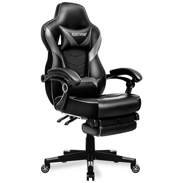 Cadeira Gamer, Couro PU, Ergonômica, Ajustável, 360 graus, YOURLITE, YOURLITE, Preto