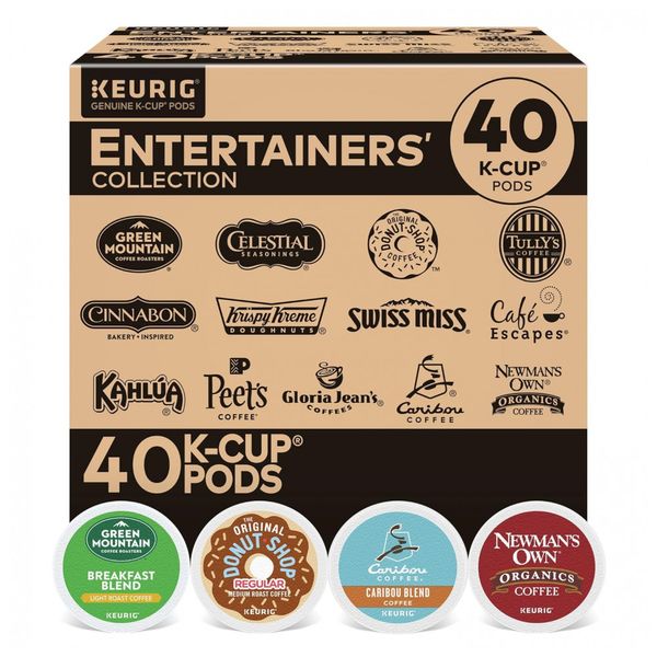 Keuring Kcup Coleção Entertainers 40u, KEURIG 5000202726, Marrom