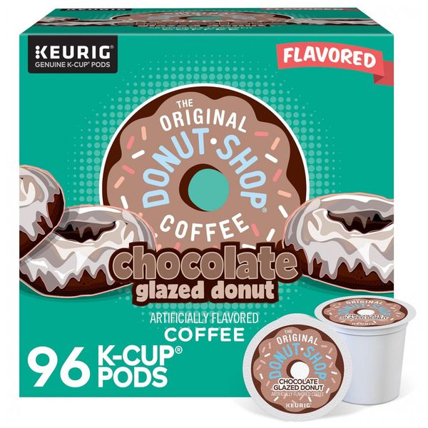 Keuring Kcup Café TODS Rosquinha com 96u, THE DONUT SHOP, Marrom