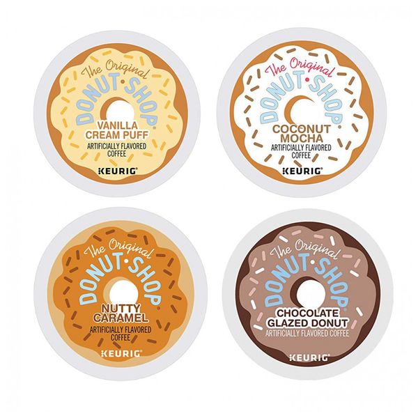 Keurig K Cup PODS 4 Sabores 48u, THE DONUT SHOP, Marrom