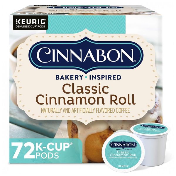 Keurig K Cup Canela Clássico Rollo de Canela 72u, CINNABON 5000053537, Marrom