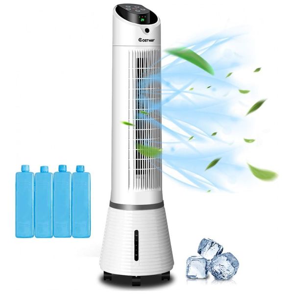Climatizador, 3 em 1, Controle Remoto, 3 Velocidades, 110v, COSTWAY, Branco