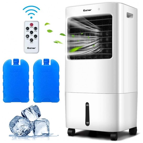 Climatizador, 3 em 1, 4 Velocidades, Controle Remoto, 110v, COSTWAY 24513US WH CYPE, Branco