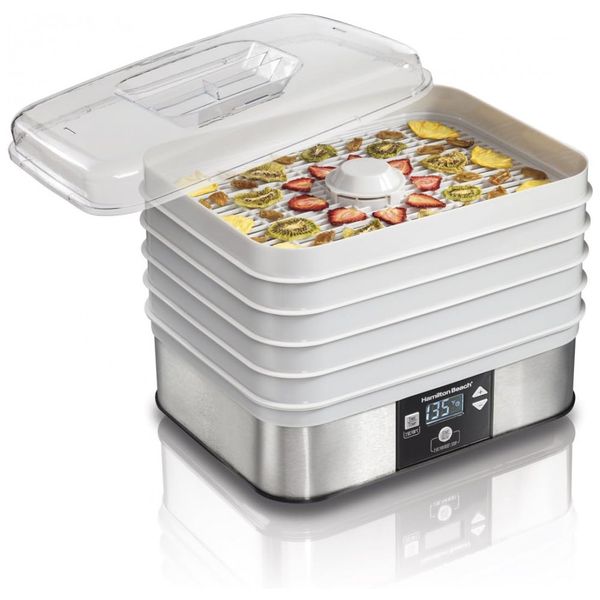Desidratador de Alimentos 5Tray 500W, HAMILTON BEACH 32100A, Branco