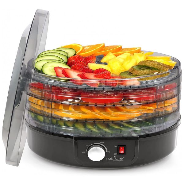 Desidratador de Alimentos 5Trays, NUTRICHEF PKFD14BK.0, Preto