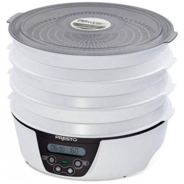 Desidratador de Alimentos Dehydro 6Trays 750W, PRESTO 06303, Branco