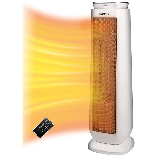 Aquecedor Elétrico Cerâmico com Controle Remoto, 1500W, 110v, PELONIS PHTPU1501, Branco