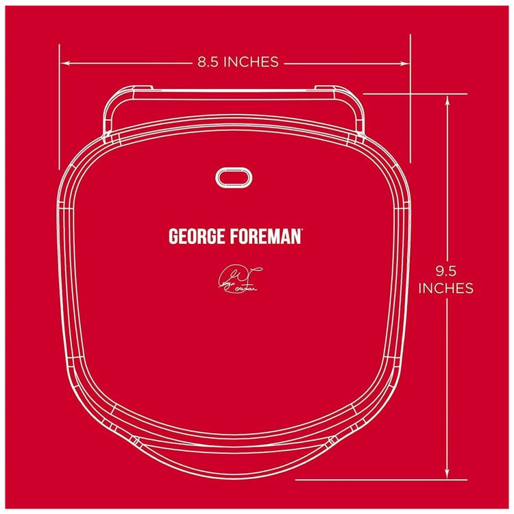 Grill-2-Porcoes-110v-GEORGE-FOREMAN-GR10RM-Vermelho-foto-3