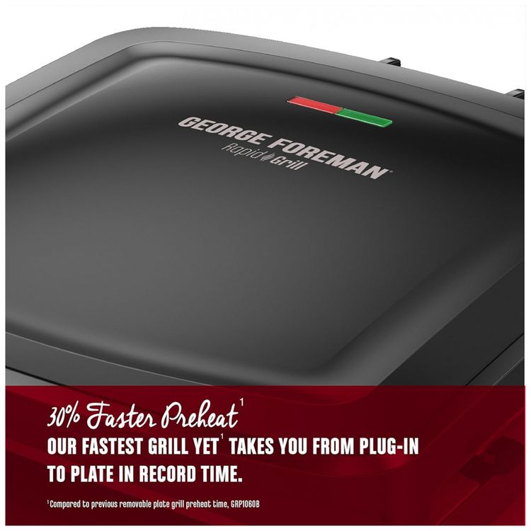 Grill-4-Porcoes-110v-GEORGE-FOREMAN-RPGF3601BKX-Preto-foto-1