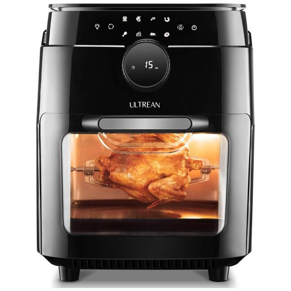 AirFryer 12L com Função Desidratadora, 8 Predefinições, 110V - ULTREAN AF12, Preta