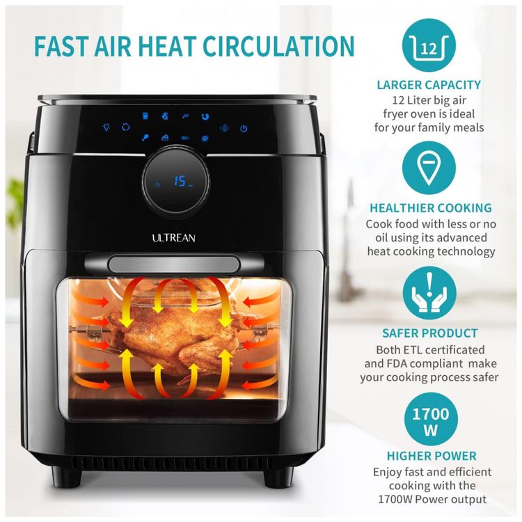 AirFryer-12L-Desidratador-8-Predefinicoes-110v-ULTREAN-foto-1