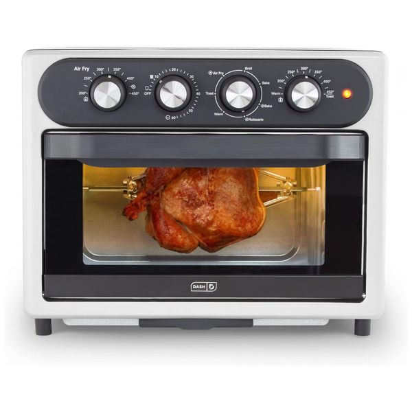 Chef AirFryer 7 em 1, Torradeira, Forno, Assadeira 23L Aço inoxidável, 110v, DASH DAFT2350GBSS01, Prateado