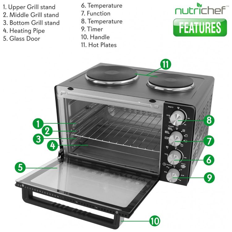 AirFryer-e-Forno-Eletrico-de-Bancada-Rotisserie-Grill-30L-foto-1
