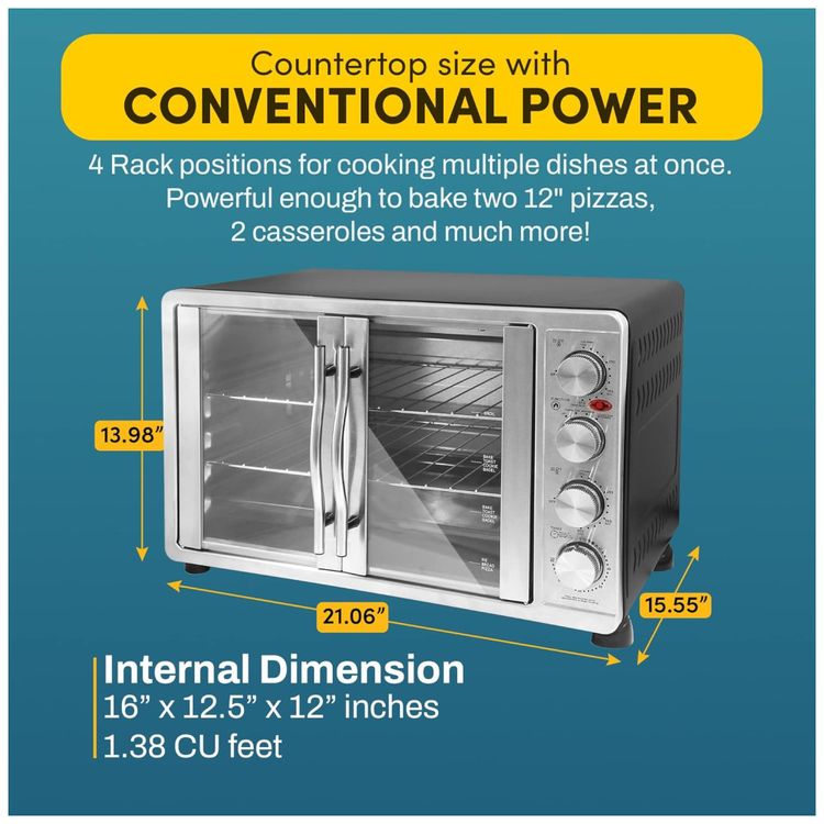 Forno-Conveccao-Torradeira-45L-1800W-Assar-Grelhar-porta-foto-4