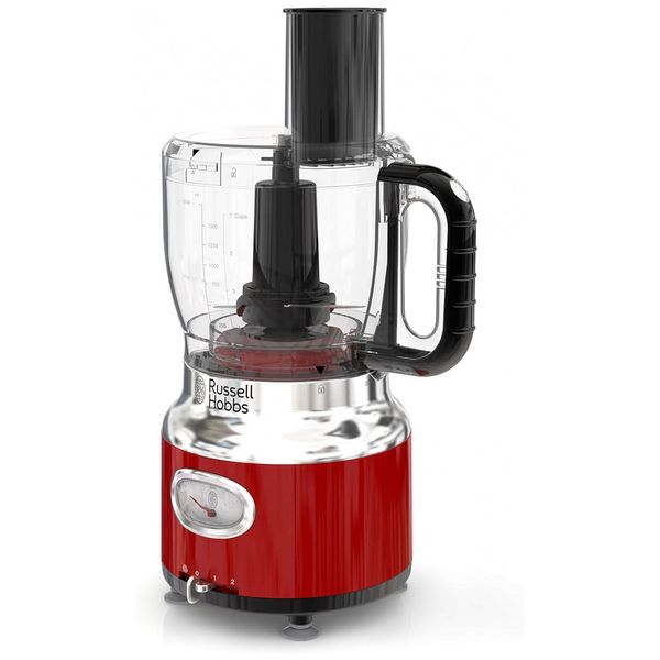 Russell Hobbs Processador de Alimentos Retro 2 Velocidades 8 Xic, 110v, REMINGTON FP3100RDR, Vermelho