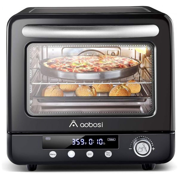 Forno 12 em 1, 20L 1250W, 110v, AAOBOSI Multifuncional, Preto