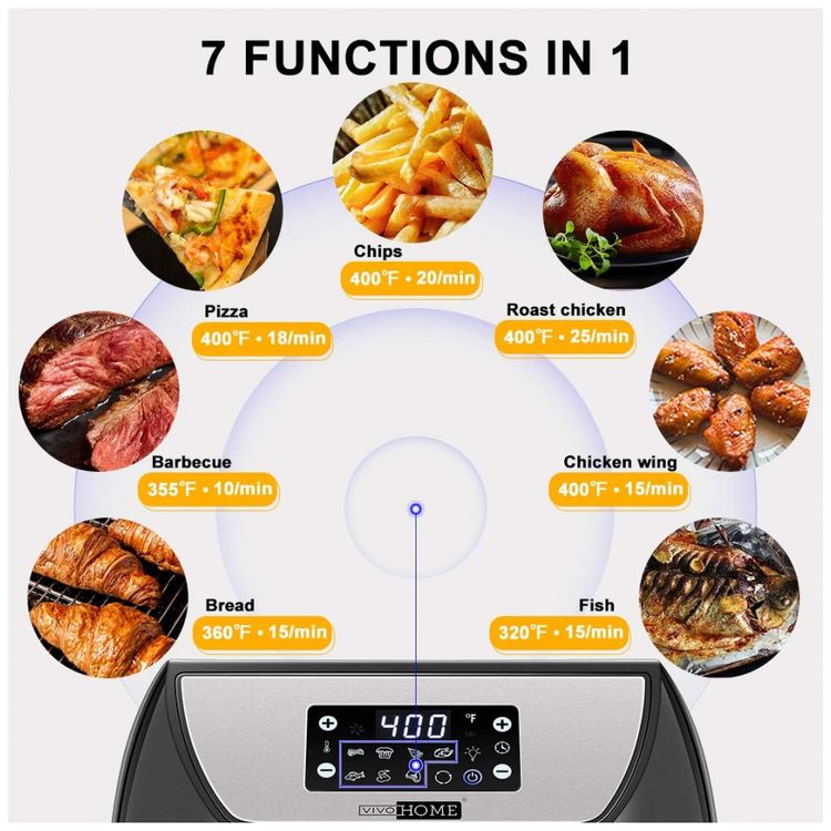 Forno-Multifuncional-10L-1700W--110v-VIVOHOME-7-em-1-foto-2