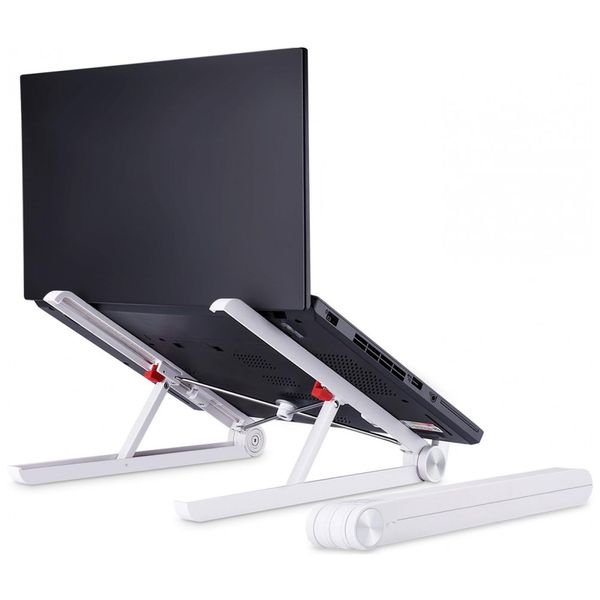 Suporte Ergonômico Laptop Dobrável Ajustável, JUBOR JBLS001, Branco
