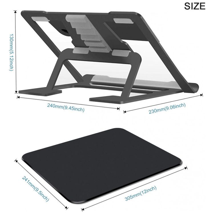 Suporte-Ergonomico-Laptop-Ajustavel-Dobravel-25-44Cm-Black-foto-2