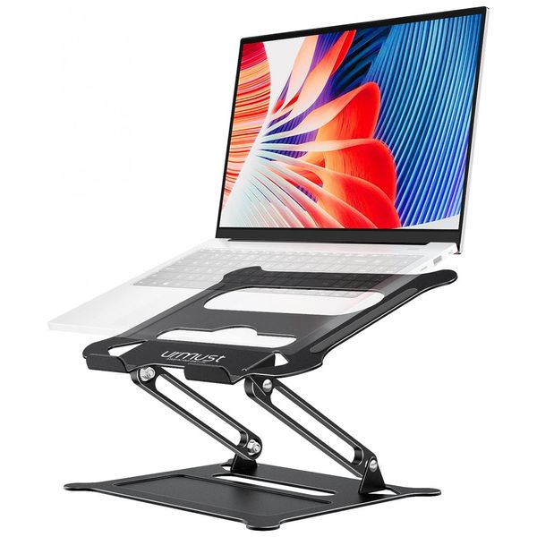 Suporte Ergonômico laptop Ajustável Dobrável Até 40Cm, URMUST UMCA2020001, Preto