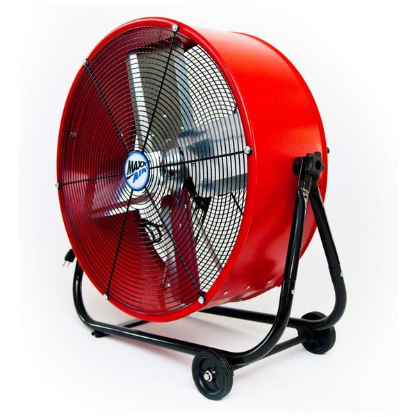 Ventilador de Piso Industrial, 2 Velocidades, 61cm, 110V 86W, MAXX AIR BF24TFREDUPS, Vermelho