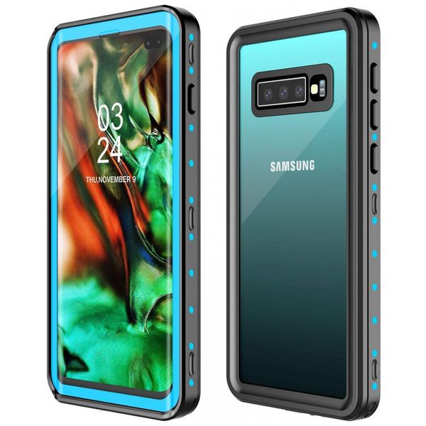 Capa Celular Prova Dágua IP68, GOLDJU Galaxy S10 Plus, Preto
