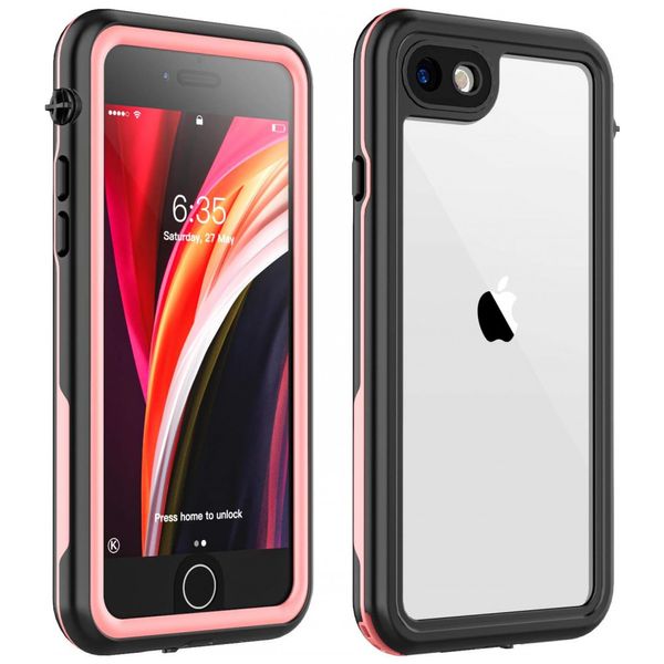 Capa Celular Prova Dágua IP68, 7, 8, SPIDERCASE iPhone SE 2020, 7, 8, Rosa