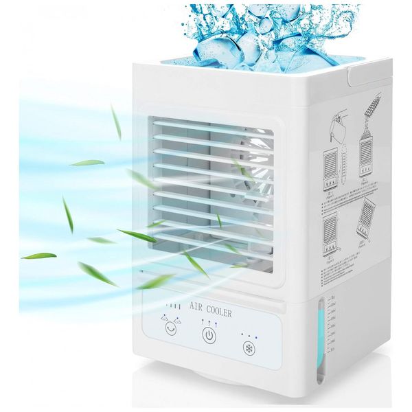 Climatizador de Ar, Individual, USB 5000mAh, 3 Velocidades, 110v, COMLIFE, Branco