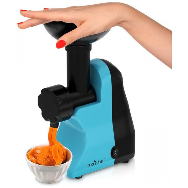 Electric Maker Máquina de Sorvete de Frutas Faz Sobremesas de Sorvete Vegano Saudáveis, Gelato de Servir Suave, Smoothie, Slushie, Iogurte Congelado