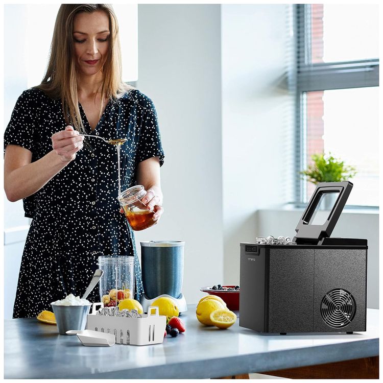 Maquina-de-Gelo-Produz-12kg-Dia-9-Cubos-8-10min-Aco-Inox-foto-4