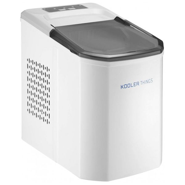 Máquina de fazer gelo de bancada elétrica portátil autolimpante com alça, 9 cubos de gelo de bala prontos em 7 minutos, até 26 libras em 24 horas com
