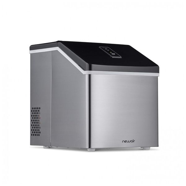 Máquina de Gelo ,Produz 18kg, Dia Gelos em 15min, 110v, NEWAIR ClearIce40, Prateado